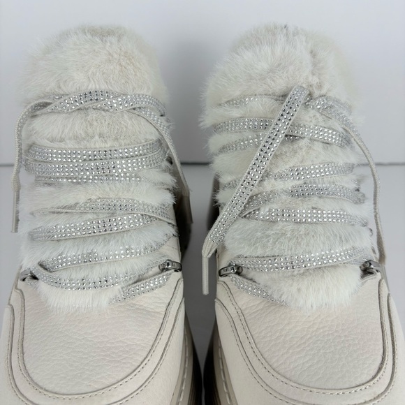 Michael Kors Shiloh Faux Fur Nubuck Platform Boots Size 8.5M (With Box) - Picture 8 of 16